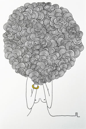Illustration-Lost-in-my-hair-©-Mlle-Louison Illustration-Lost-in-my-hair-©-Mlle-Louison