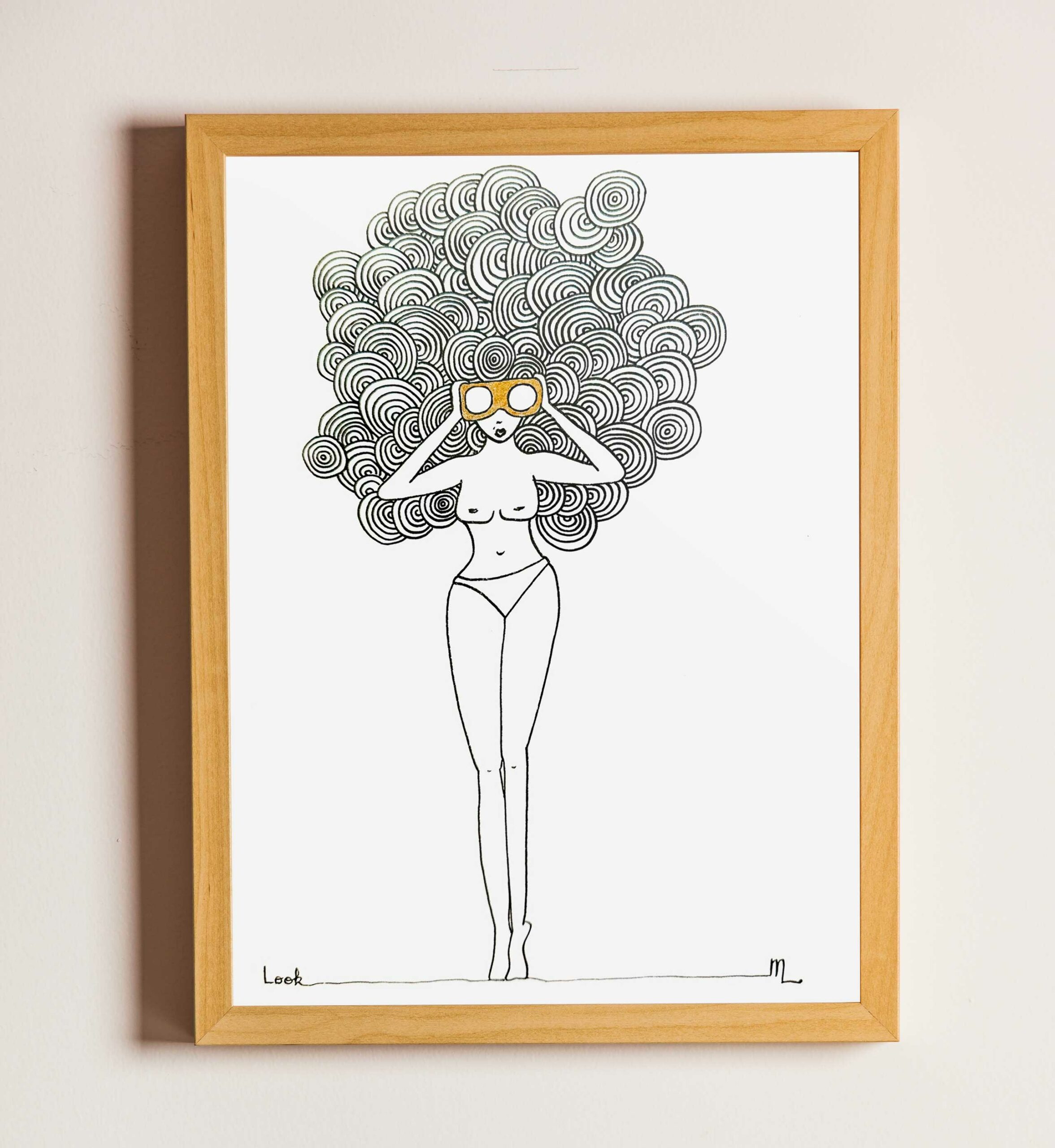 illustrations dessins personnalisés femme féminité