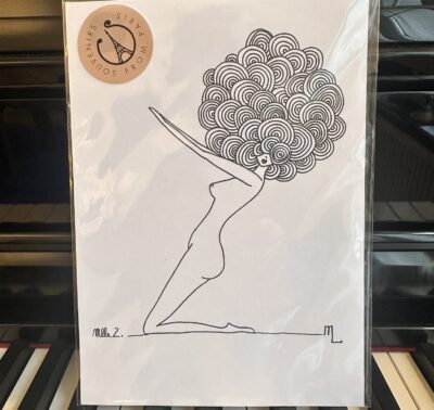 "Mlle Z." dessin original Zumba au sol, dessin de la collection ABCD(h)air.E chez © Les P'tits Q libérés by Mademoiselle Louison® "Mlle Z." dessin original Zumba au sol, dessin de la collection ABCD(h)air.E chez © Les P'tits Q libérés by Mademoiselle Louison®