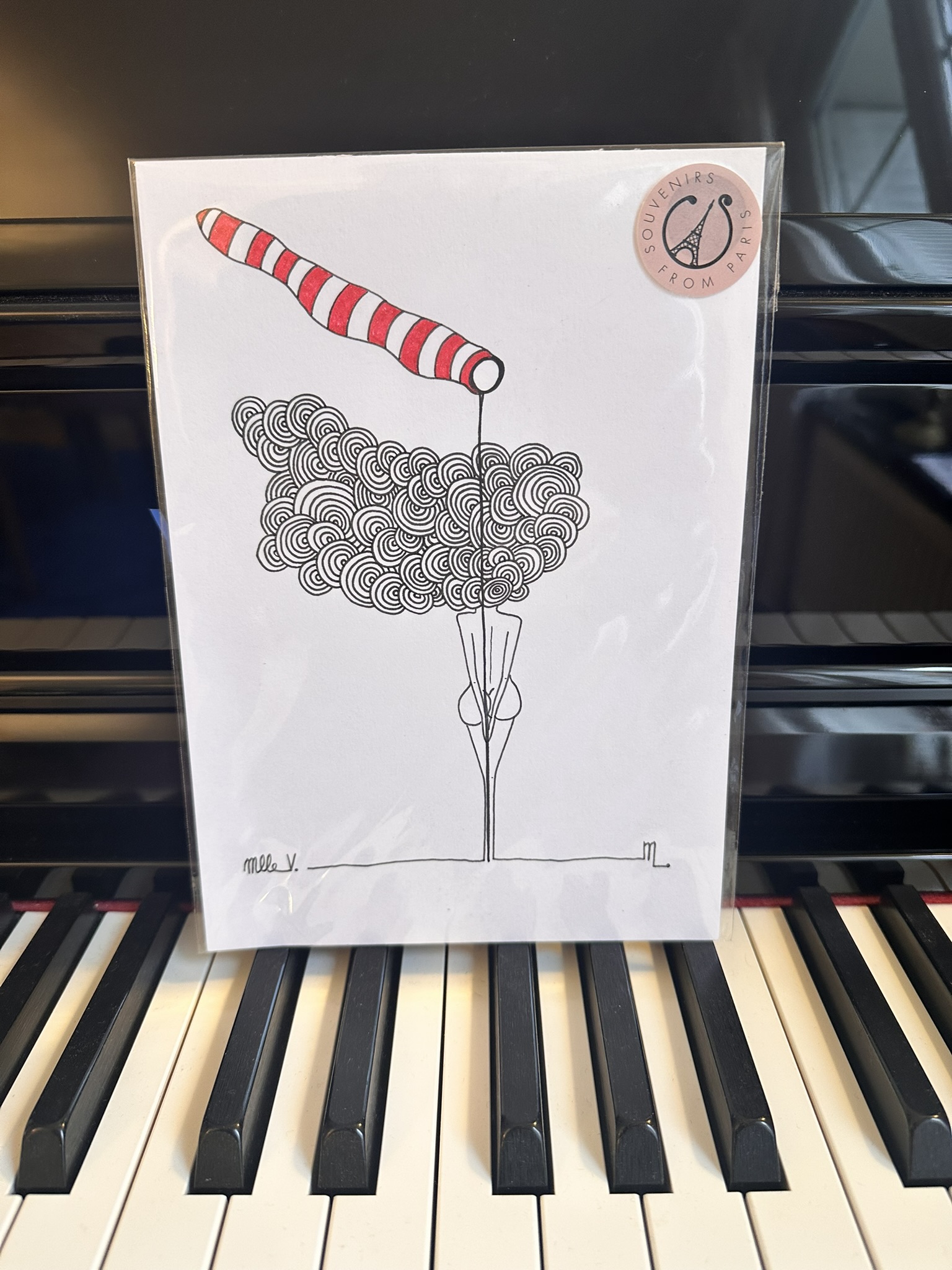 Mlle V dessin original Mlle Louison paris femme