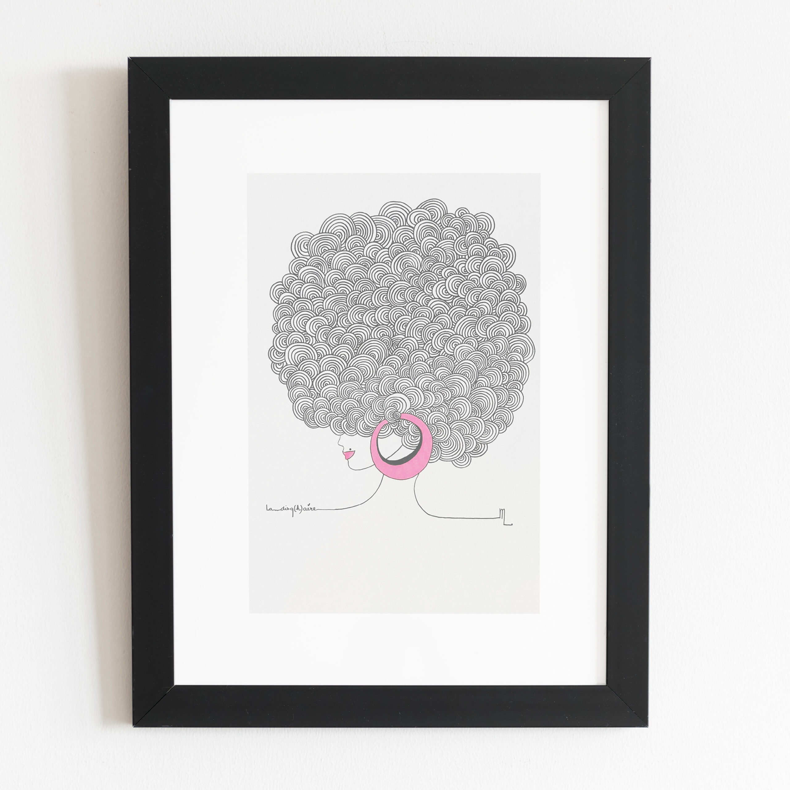 dessin femme original mlle louison paris