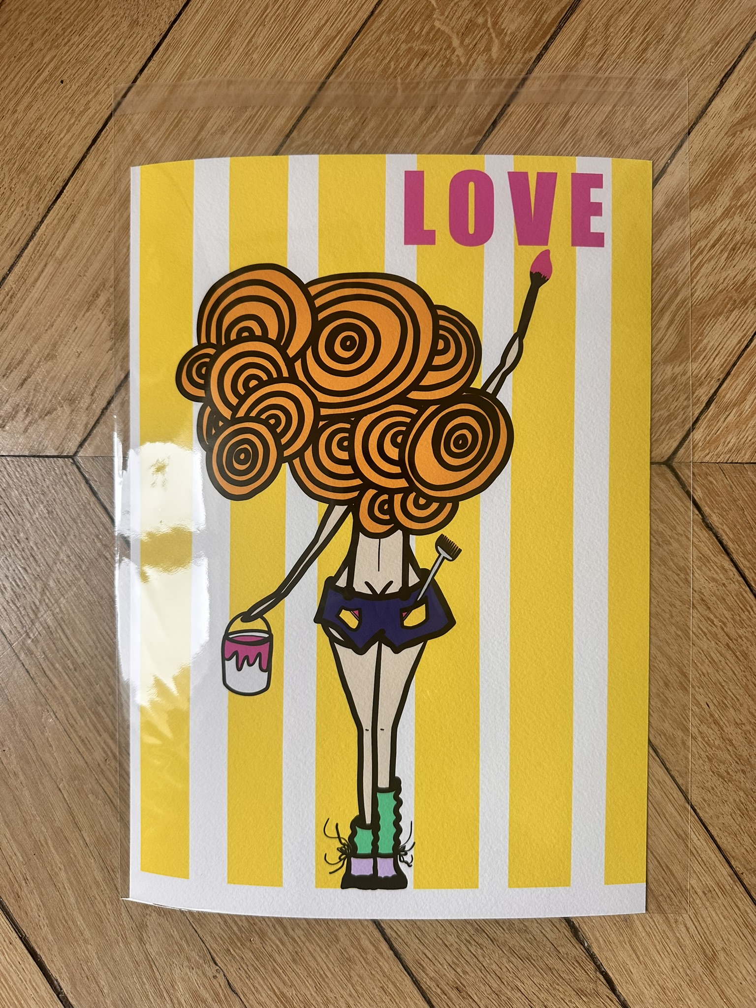 "En chantier #LOVE" est notre petite nana fan de travaux colorés