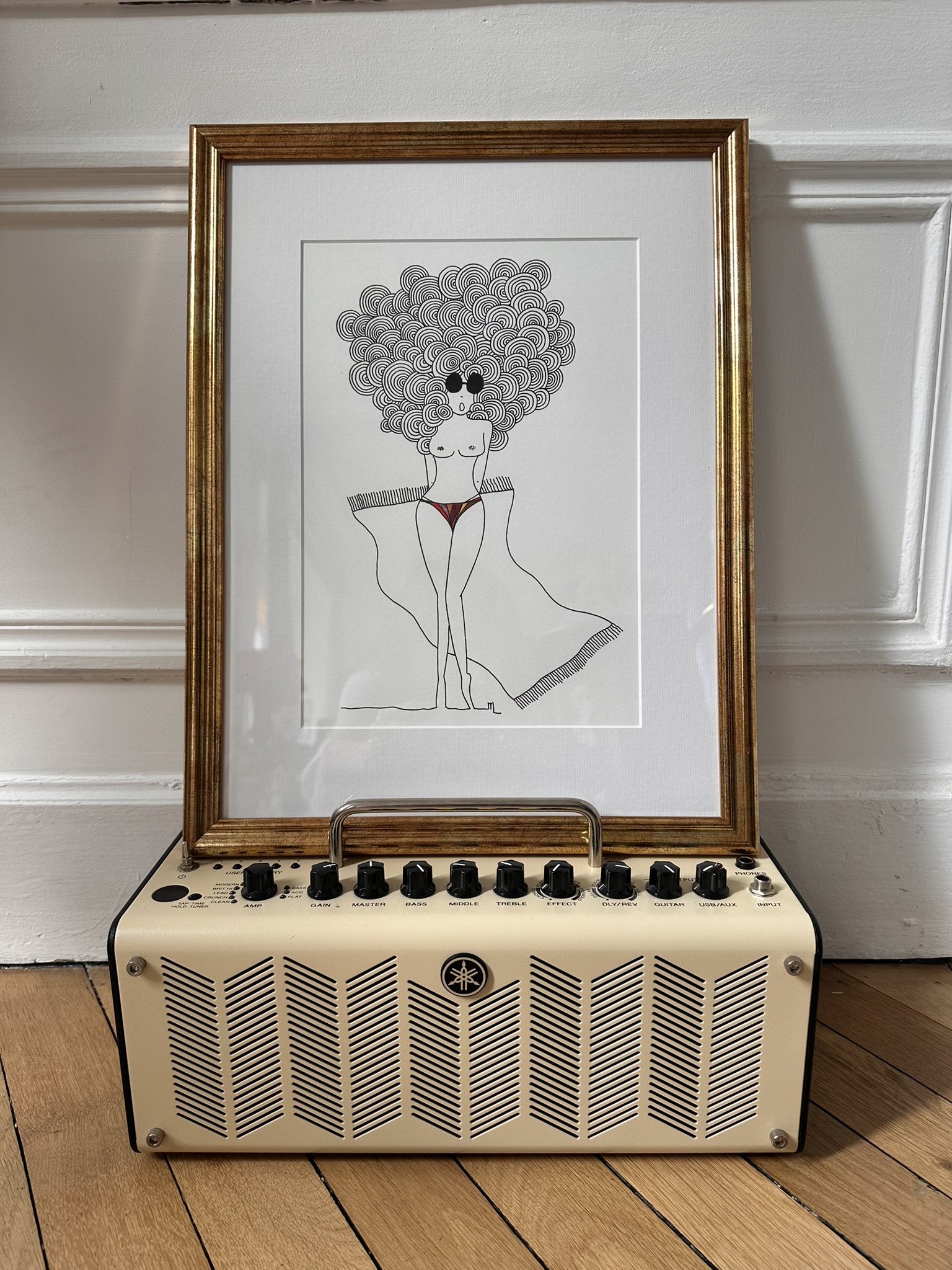 "Ohhhh !" est notre douce étourdie, dessin de la collection Libérée chez © Les P'tits Q libérés by Mademoiselle Louison®
