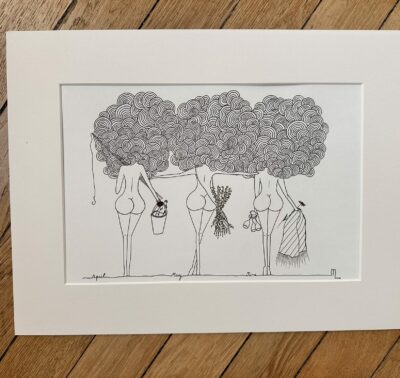 "April, May, June" c'est cette bande de copines qui passent les mois sans stress, dessin de la collection Libérée chez © Les P'tits Q libérés by Mademoiselle Louison® "April, May, June" c'est cette bande de copines qui passent les mois sans stress, dessin de la collection Libérée chez © Les P'tits Q libérés by Mademoiselle Louison®