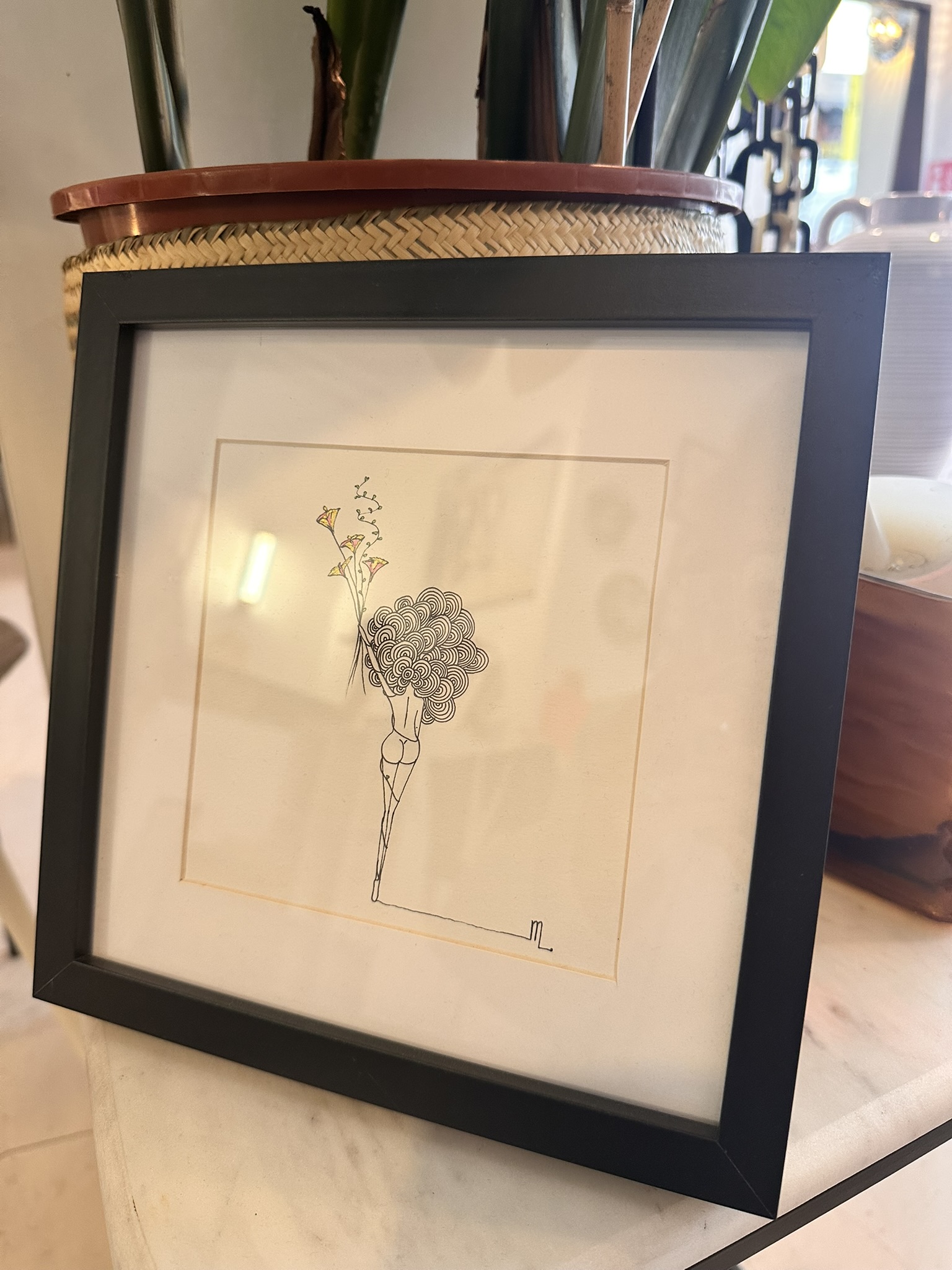 "Power Max" fait voyager le pollen haut dans les (h)airs, dessin original de la collection Nature chez © Les P'tits Q libérés by Mademoiselle Louison®